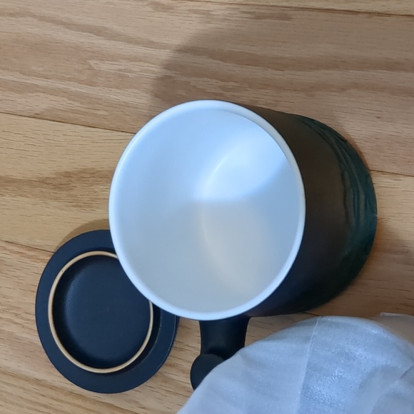 ZENS Tea Cup with Infuser and Lid, 16.8 Ounces Gradient Embossed Large Loose Tea - Picture 6 of 9